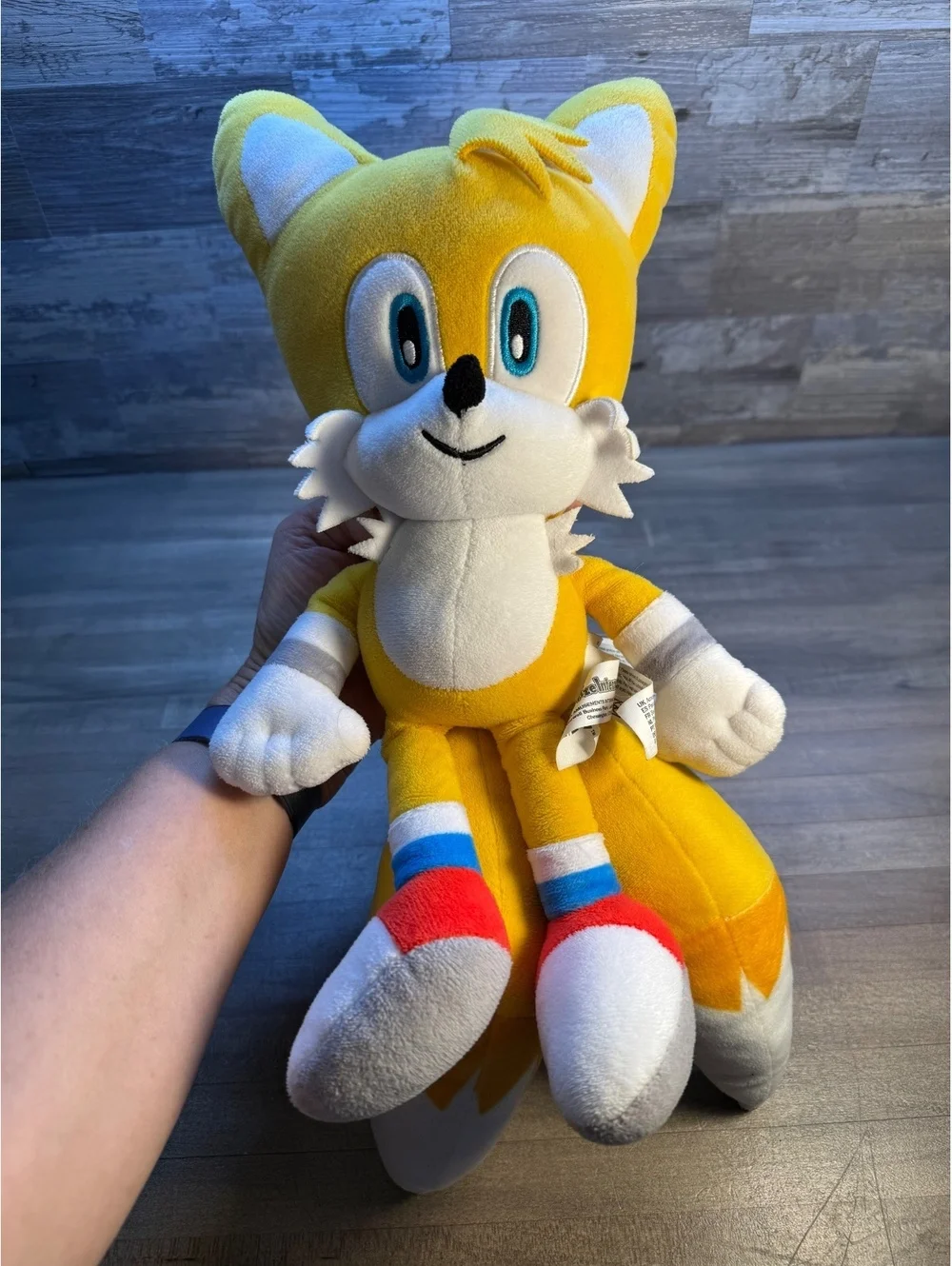 Sonic the Hedgehog Tails Plush 16” Sega Yellow Fox Stuffed Toy (ty1/cp)